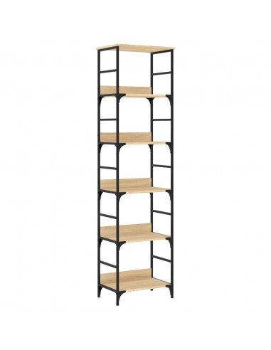 Libreria Rovere Sonoma 50x33x188,5 cm in Legno Multistrato