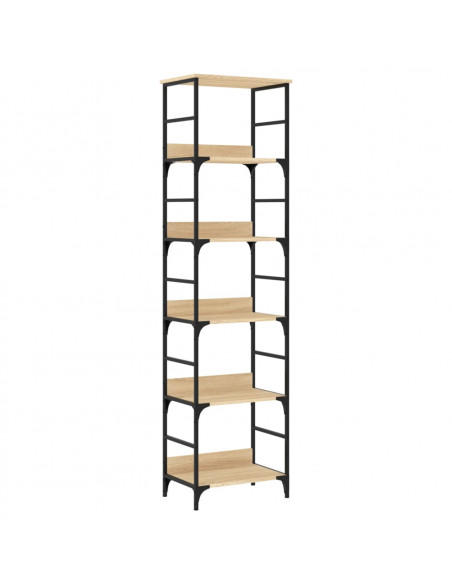 Libreria Rovere Sonoma 50x33x188,5 cm in Legno Multistrato