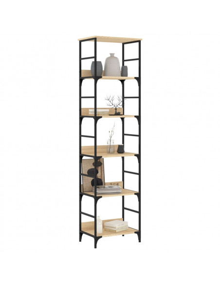 Libreria Rovere Sonoma 50x33x188,5 cm in Legno Multistrato