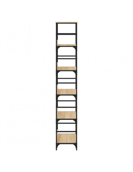 Libreria Rovere Sonoma 50x33x188,5 cm in Legno Multistrato