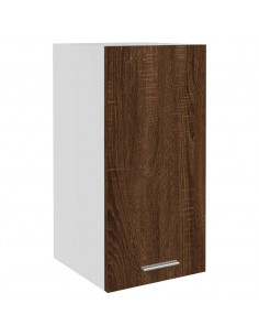 Mobile Pensile Rovere Marrone 29,5x31x60cm in Legno Multistrato 2