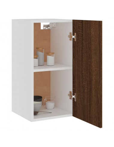 Mobile Pensile Rovere Marrone 29,5x31x60cm in Legno Multistrato