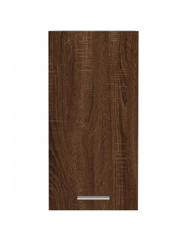 Mobile Pensile Rovere Marrone 29,5x31x60cm in Legno Multistrato