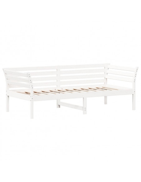 Dormeuse Bianca 100x200 cm in Legno Massello di Pino