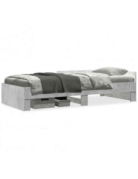 Giroletto Grigio Cemento 90x190 cm in Legno Multistrato