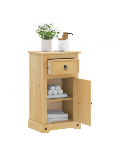 Mobile da Bagno Corona 45x33x80 cm in Legno Massello di Pino