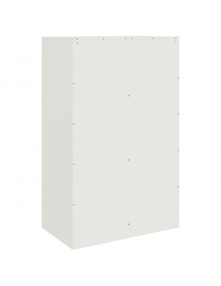 Credenza Bianca 67x39x107 cm in Acciaio