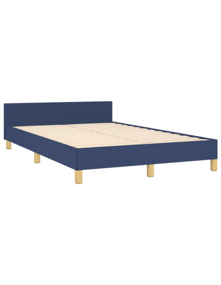 Giroletto con Testiera Blu 120x190 cm in Tessuto