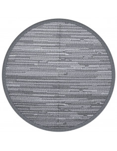 Tappeto da Esterno Grigio Ø120 cm in PP 2