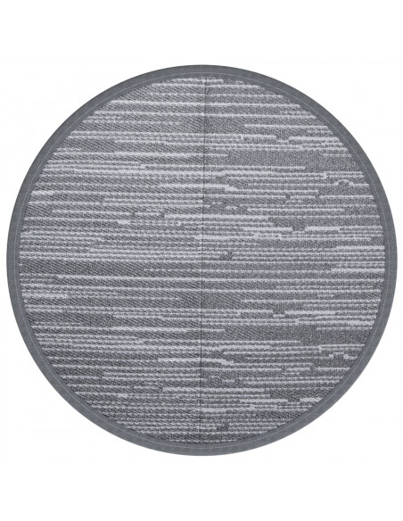 Tappeto da Esterno Grigio Ø120 cm in PP