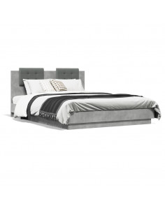 Giroletto Testiera Grigio Cemento 120x200 cm Legno Multistrato 2