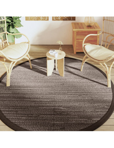 Tappeto da Esterno Marrone Ø200 cm in PP