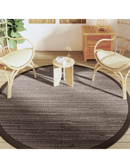 Tappeto da Esterno Marrone Ø200 cm in PP