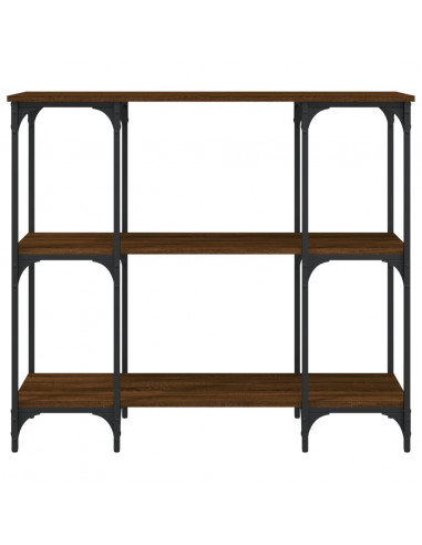 Tavolino Consolle Rovere Marrone 102x35x90 cm Legno Multistrato
