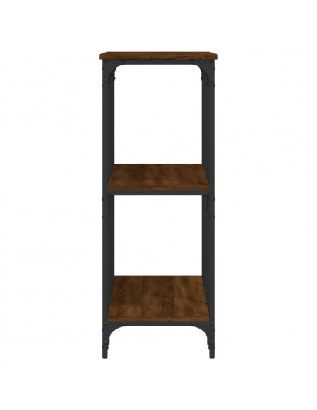 Tavolino Consolle Rovere Marrone 102x35x90 cm Legno Multistrato