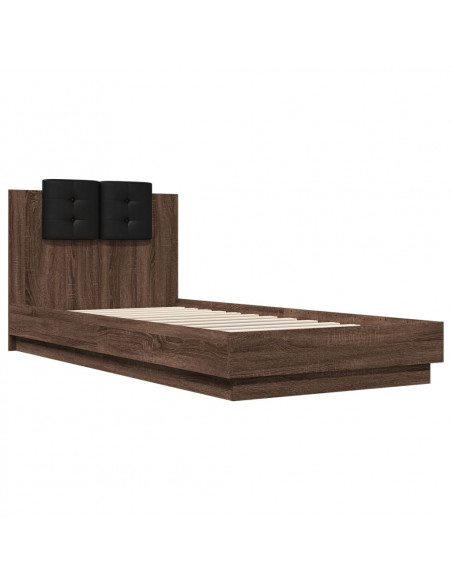 Giroletto Testiera Rovere Marrone 100x200 cm Legno Multistrato