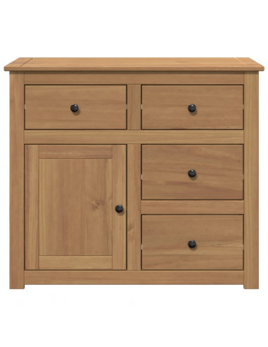 Credenza con Cassetti Panama 93x40x80 cm Legno Massello di Pino
