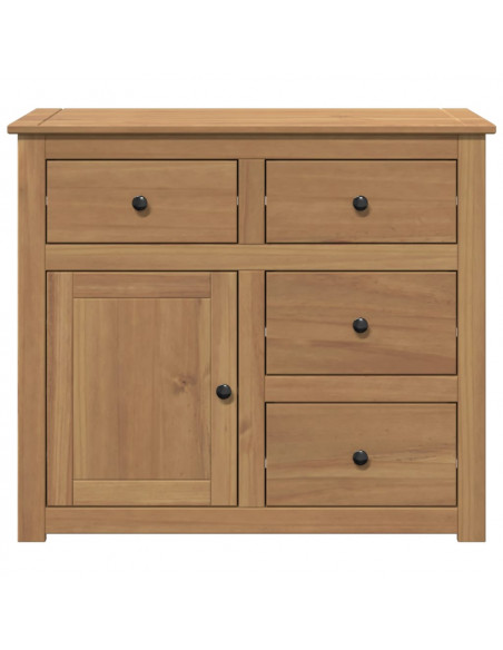 Credenza con Cassetti Panama 93x40x80 cm Legno Massello di Pino