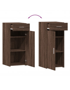 Credenza Rovere Marrone 40x42,5x93 cm in Legno Multistrato 2