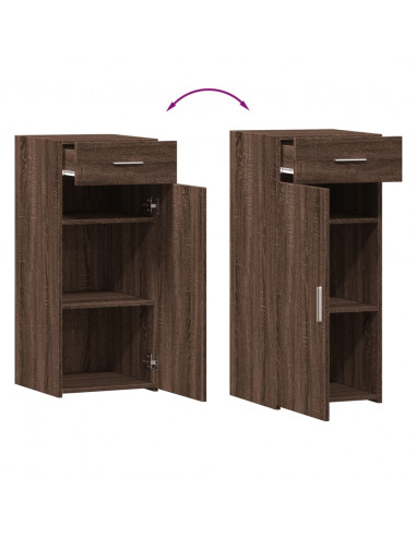 Credenza Rovere Marrone 40x42,5x93 cm in Legno Multistrato