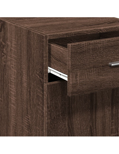 Credenza Rovere Marrone 40x42,5x93 cm in Legno Multistrato