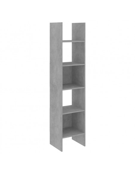 Libreria Grigio Cemento 40x35x180 cm in Legno Multistrato