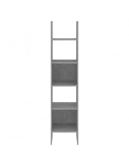 Libreria Grigio Cemento 40x35x180 cm in Legno Multistrato