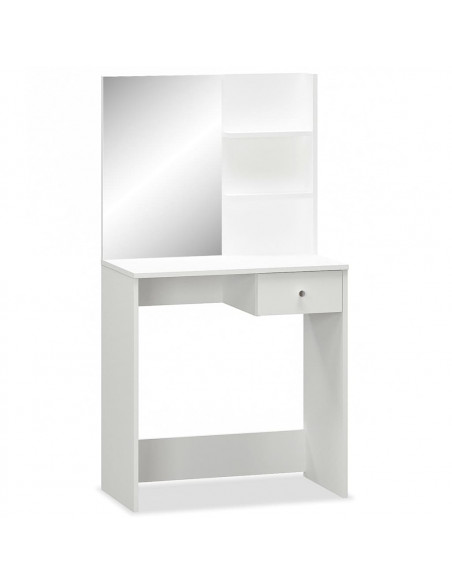 Toeletta in Legno Multistrato 75x40x141 cm Bianco