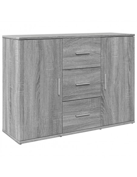 Credenza Grigio Sonoma 90,5x29,5x65 cm in Truciolato
