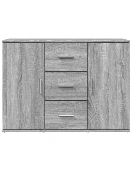 Credenza Grigio Sonoma 90,5x29,5x65 cm in Truciolato
