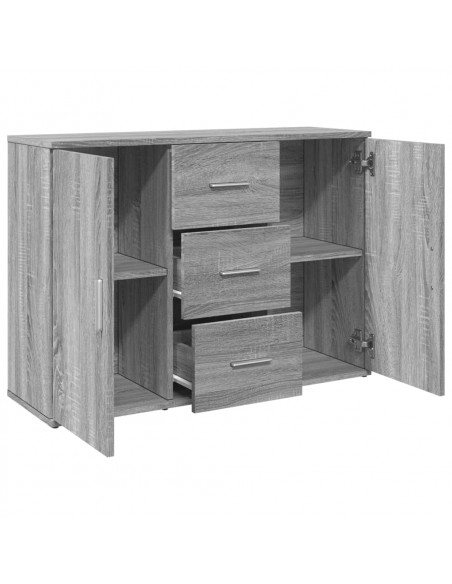 Credenza Grigio Sonoma 90,5x29,5x65 cm in Truciolato