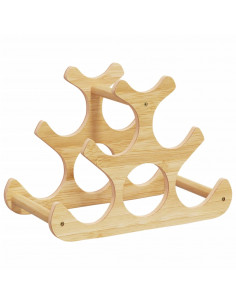 Portabottiglie di Vino per 6 Bottiglie 35x18x25,5 cm in Bambù 2