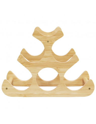 Portabottiglie di Vino per 6 Bottiglie 35x18x25,5 cm in Bambù