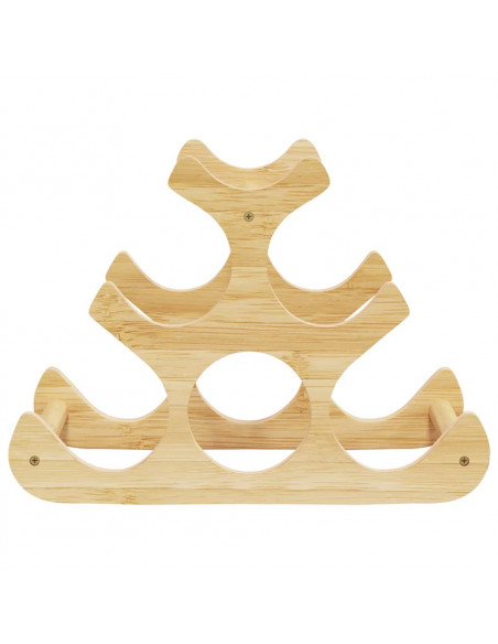 Portabottiglie di Vino per 6 Bottiglie 35x18x25,5 cm in Bambù