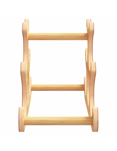 Portabottiglie di Vino per 6 Bottiglie 35x18x25,5 cm in Bambù