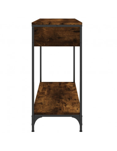 Tavolino Consolle Rovere Fumo 100x34,5x75cm Legno Multistrato