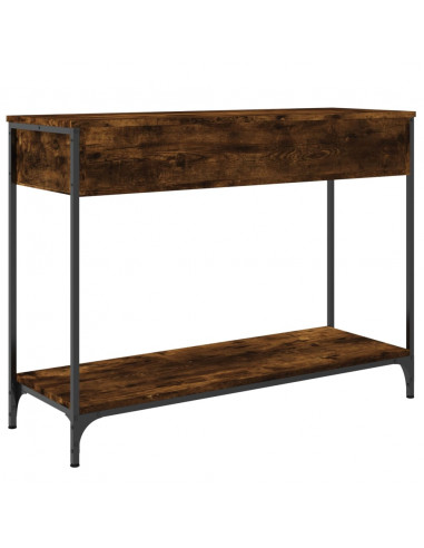 Tavolino Consolle Rovere Fumo 100x34,5x75cm Legno Multistrato