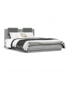 Giroletto Testiera Grigio Sonoma 120x200 cm Legno Multistrato 2