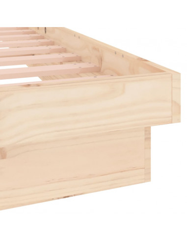 Giroletto con LED 150x200 cm King Size in Legno Massello