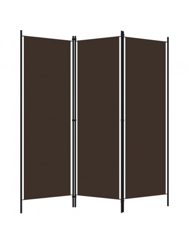 Paravento 3 Pannelli Marrone 150x180 cm