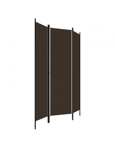 Paravento 3 Pannelli Marrone 150x180 cm