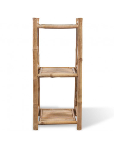 Scaffale a 3 piani in legno di bambù