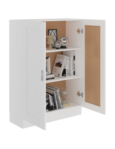 Libreria Bianca 82,5x30,5x115 cm in Legno Multistrato