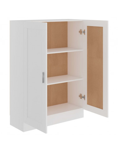 Libreria Bianca 82,5x30,5x115 cm in Legno Multistrato