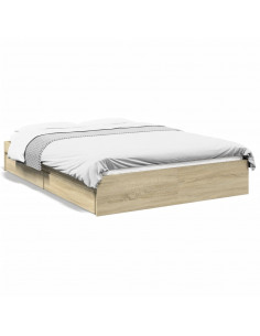 Giroletto Cassetti Rovere Sonoma 120x200 cm Legno Multistrato 2