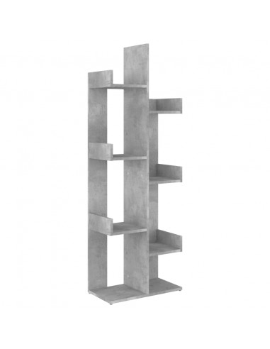 Libreria Grigio Cemento 48x25,5x140 cm in Truciolato