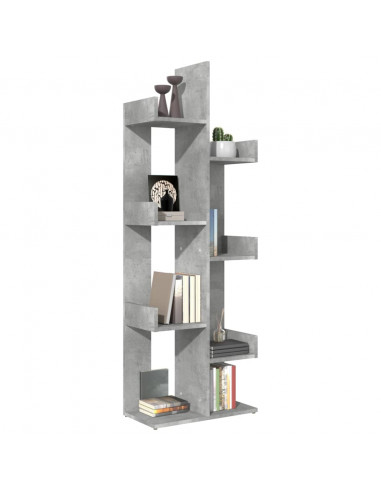 Libreria Grigio Cemento 48x25,5x140 cm in Truciolato