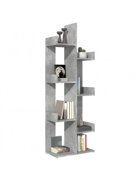 Libreria Grigio Cemento 48x25,5x140 cm in Truciolato