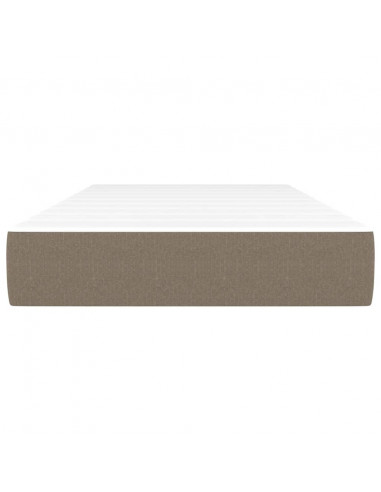 Materasso a Molle Grigio Tortora 90x190x20 cm in Tessuto