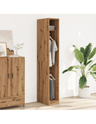 Armadio Rovere Artigianale 30x50x200 cm in Legno Multistrato